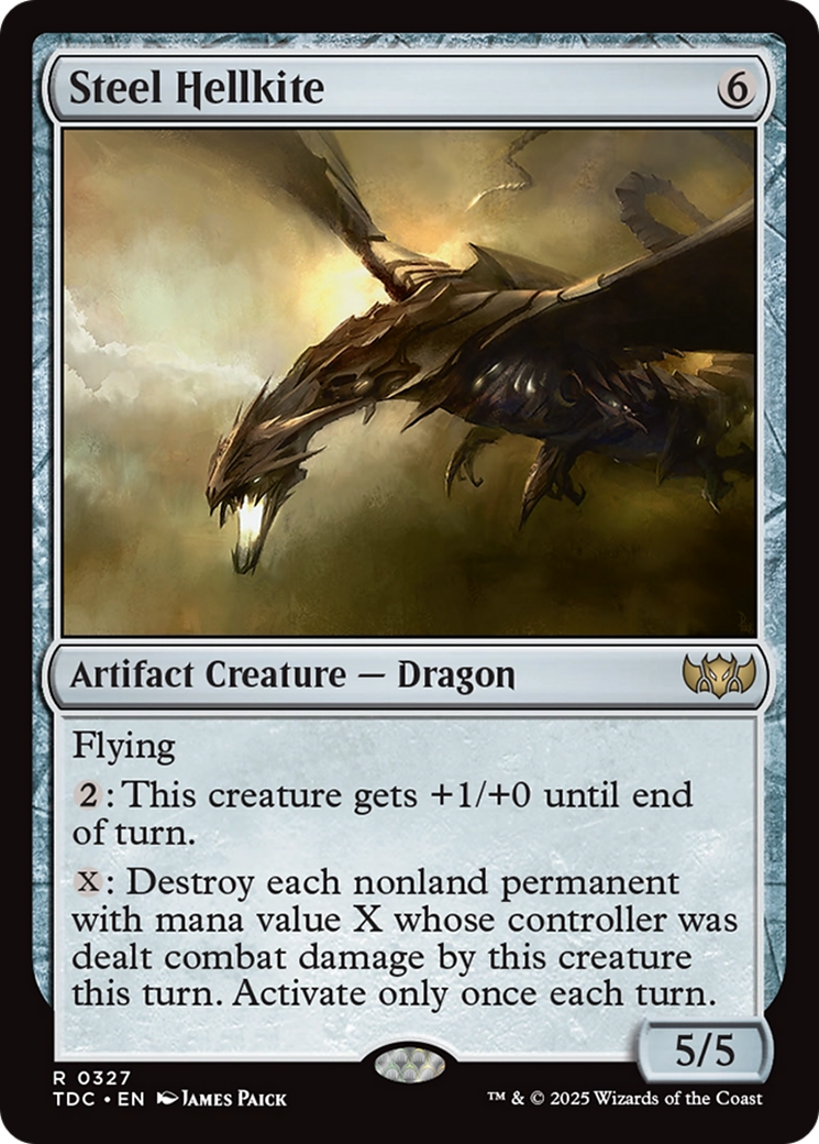 Steel Hellkite [Tarkir: Dragonstorm Commander] | Chromatic Games
