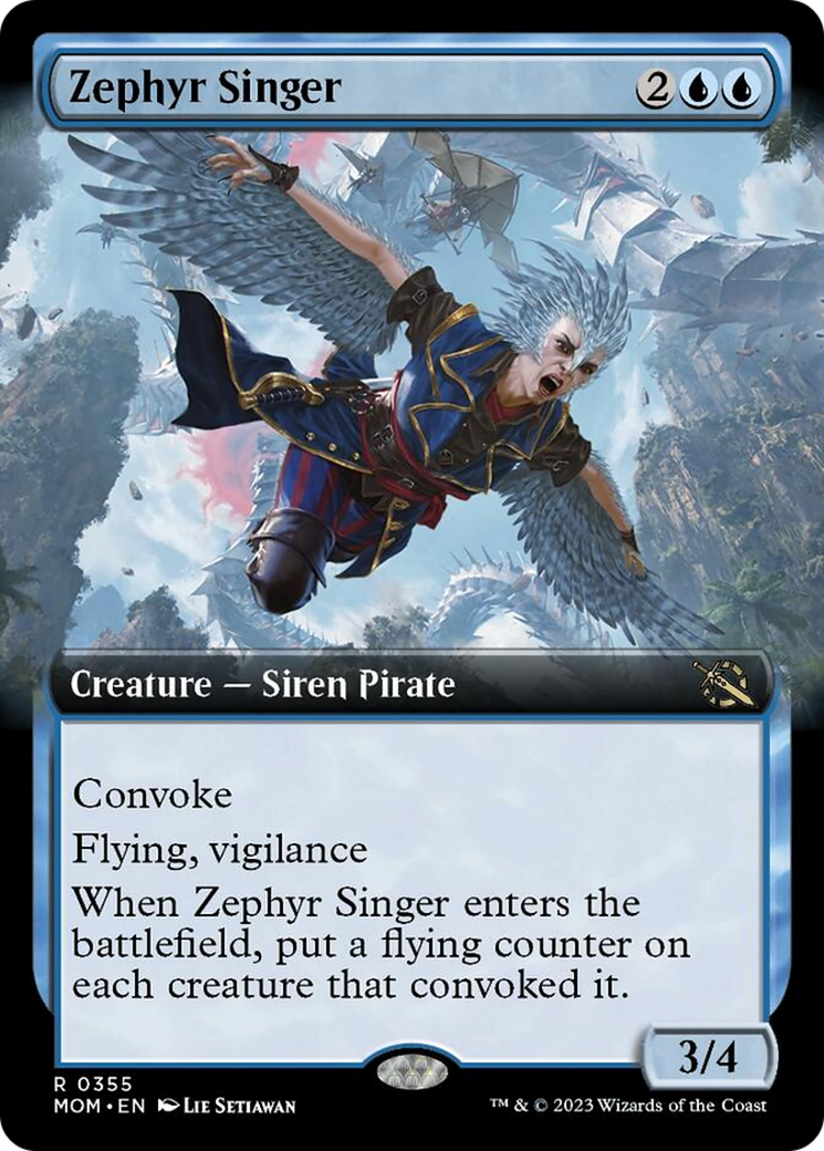 Zephyr Singer (Extended Art) [March of the Machine] | Chromatic Games