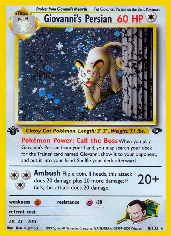 Giovanni's Persian (8/132) [Gym Challenge 1st Edition] | Chromatic Games