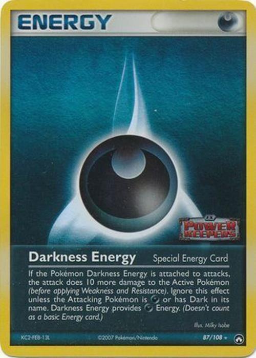 Darkness Energy (87/108) (Stamped) [EX: Power Keepers] | Chromatic Games