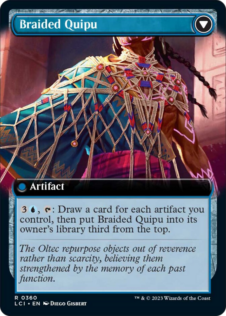 Braided Net // Braided Quipu (Extended Art) [The Lost Caverns of Ixalan] | Chromatic Games