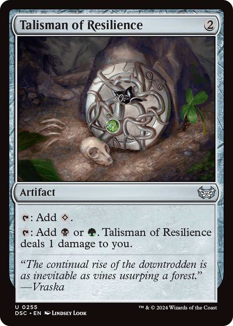 Talisman of Resilience [Duskmourn: House of Horror Commander] | Chromatic Games