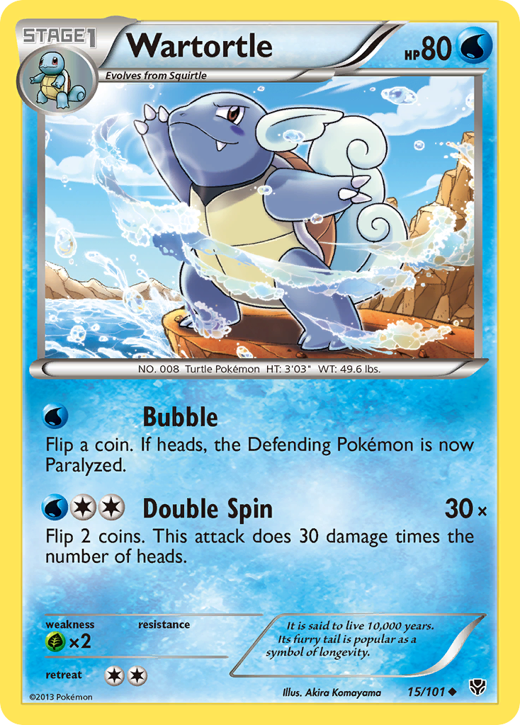 Wartortle (15/101) [Black & White: Plasma Blast] | Chromatic Games