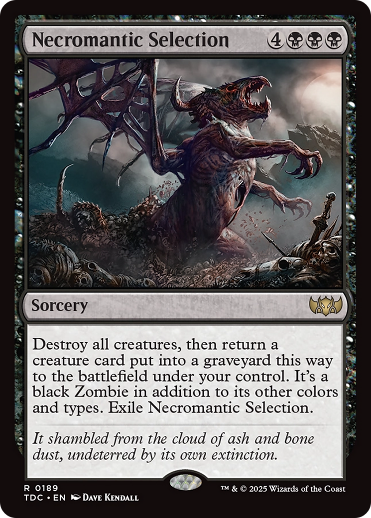 Necromantic Selection [Tarkir: Dragonstorm Commander] | Chromatic Games