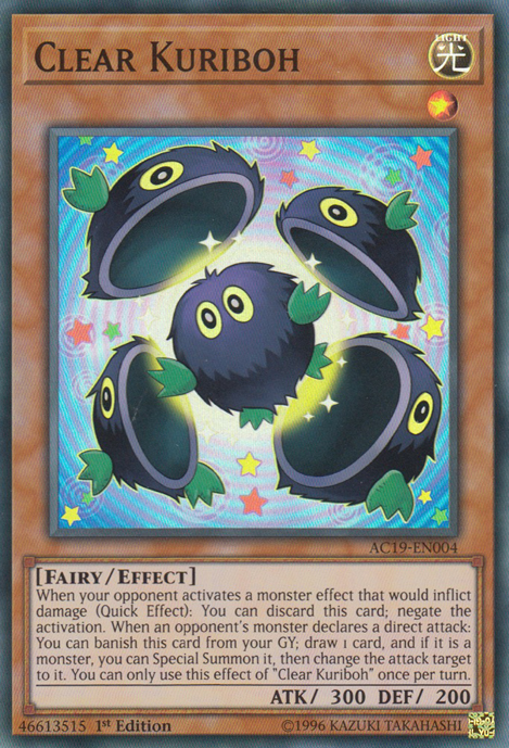 Clear Kuriboh [AC19-EN004] Super Rare | Chromatic Games