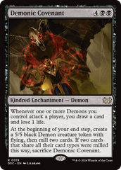 Demonic Covenant [Duskmourn: House of Horror Commander] | Chromatic Games