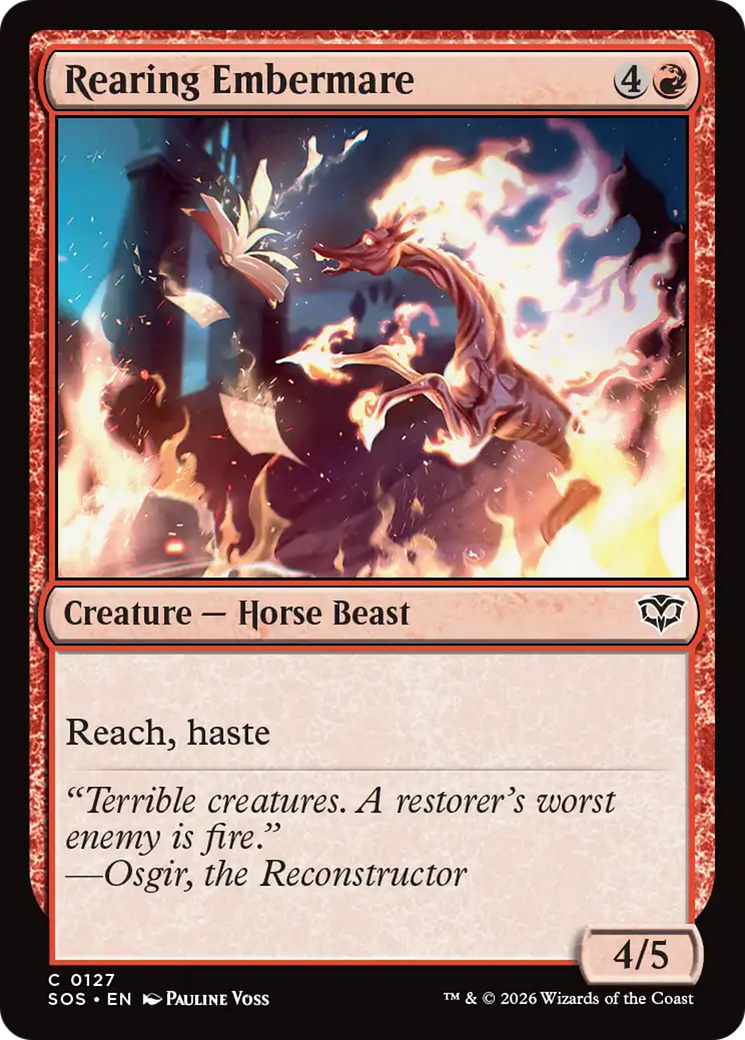 Rearing Embermare [Secrets of Strixhaven] | Chromatic Games