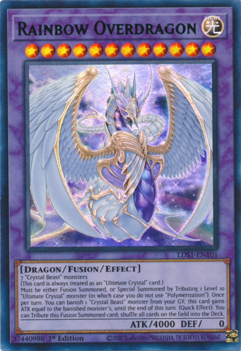 Rainbow Overdragon (Green) [LDS1-EN101] Ultra Rare | Chromatic Games