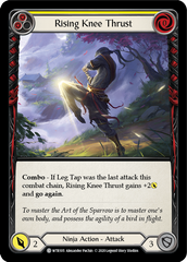 Rising Knee Thrust (Yellow) [U-WTR105] (Welcome to Rathe Unlimited)  Unlimited Rainbow Foil | Chromatic Games