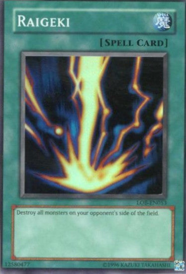 Raigeki [LOB-EN053] Super Rare | Chromatic Games