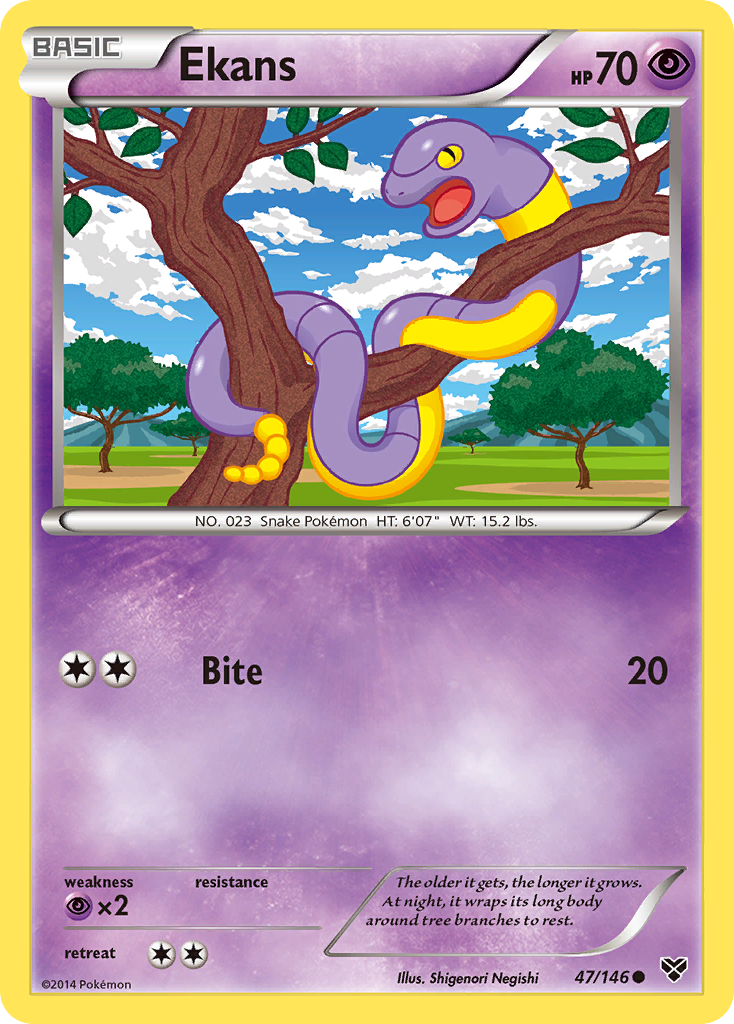 Ekans (47/146) [XY: Base Set] | Chromatic Games