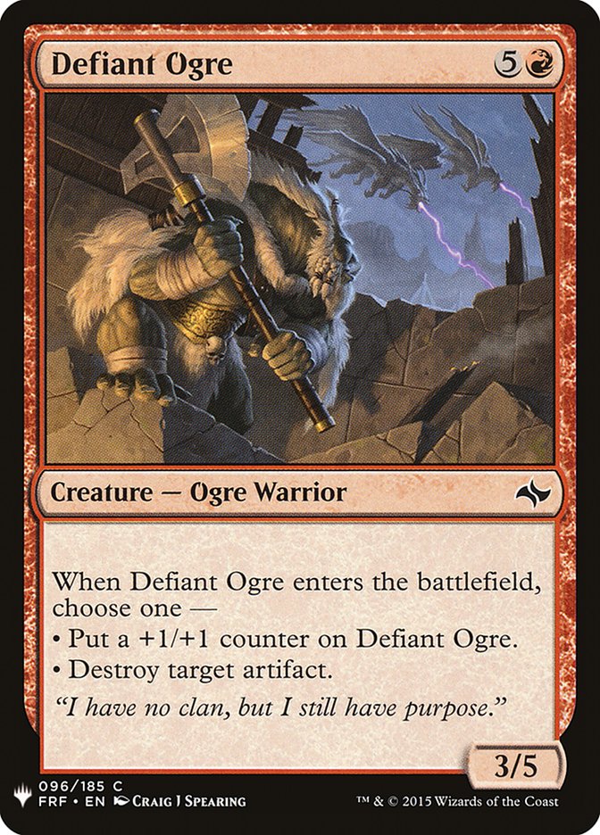 Defiant Ogre [Mystery Booster] | Chromatic Games