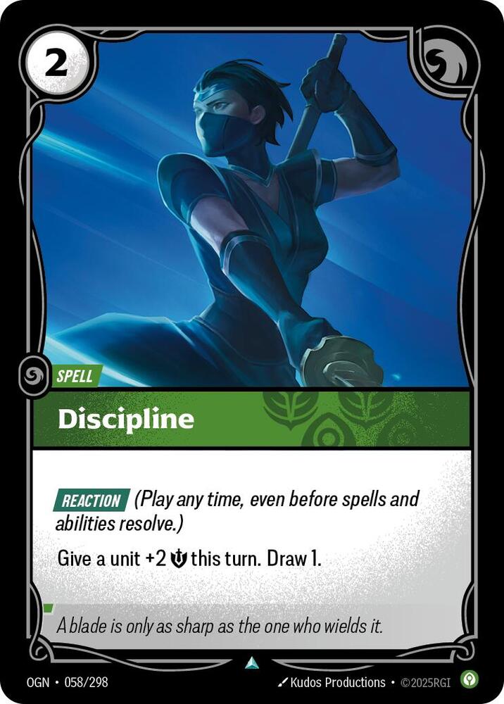 Discipline 058/298 (Origins)  | Chromatic Games