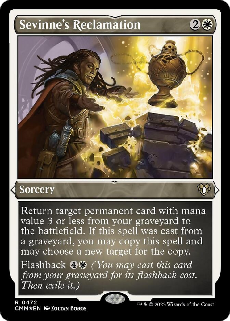 Sevinne's Reclamation (Foil Etched) [Commander Masters] | Chromatic Games