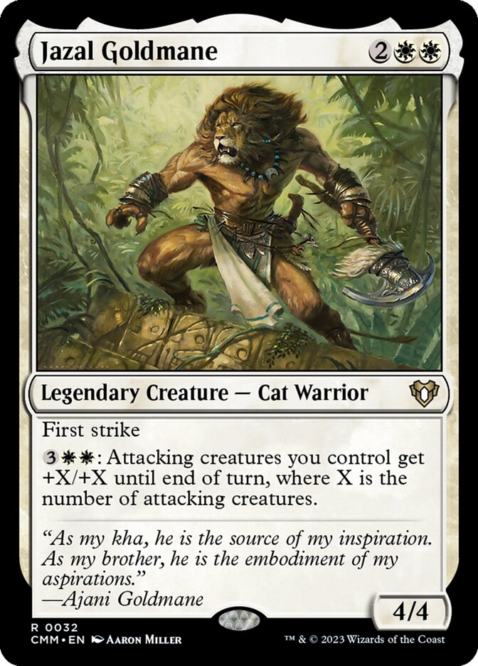 Jazal Goldmane 32/451 (Commander Masters)  | Chromatic Games