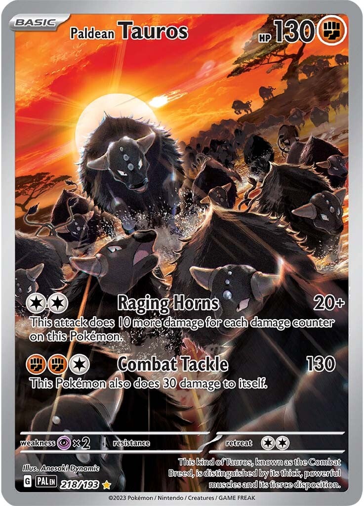 Paldean Tauros (218/193) [Scarlet & Violet: Paldea Evolved] | Chromatic Games