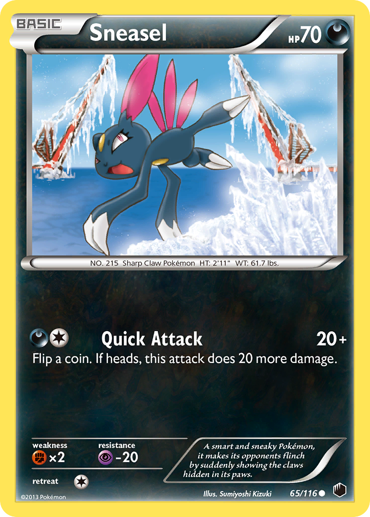 Sneasel (65/116) [Black & White: Plasma Freeze] | Chromatic Games