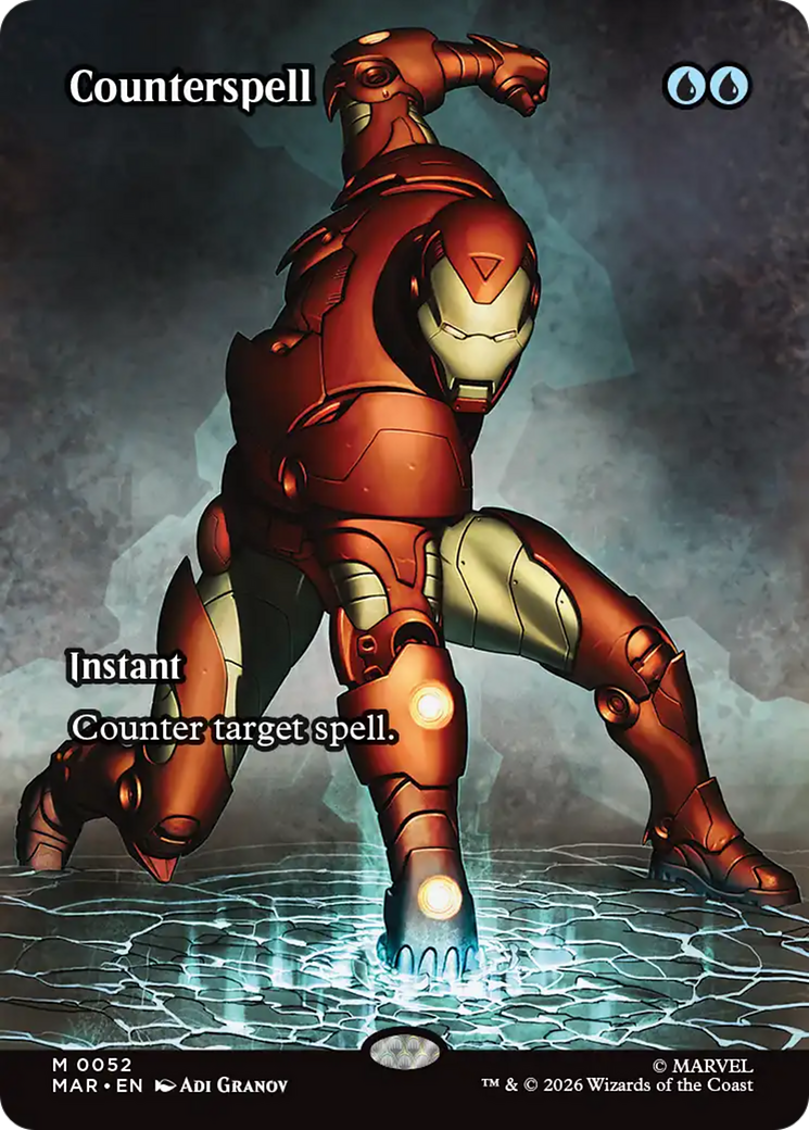 Counterspell (Borderless) (0052) [Marvel Universe: Eternal-Legal] | Chromatic Games