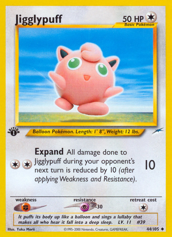 Jigglypuff (44/105) [Neo Destiny 1st Edition] | Chromatic Games