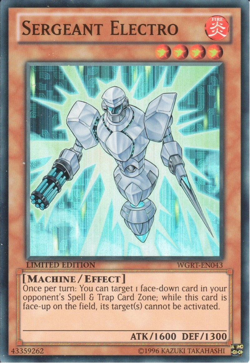 Sergeant Electro [WGRT-EN043] Super Rare | Chromatic Games