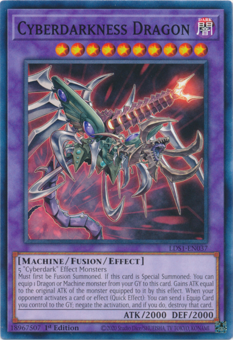 Cyberdarkness Dragon [LDS1-EN037] Common | Chromatic Games