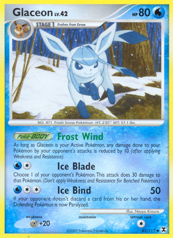 Glaceon (41/111) [Platinum: Rising Rivals] | Chromatic Games