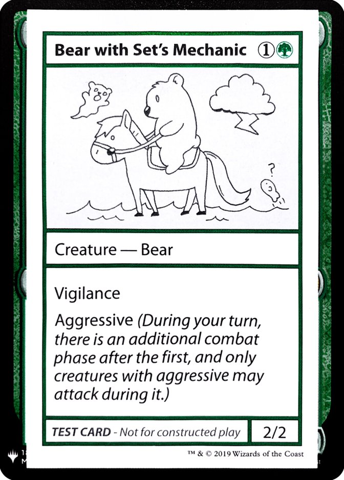 Bear with Set's Mechanic [Mystery Booster Playtest Cards] | Chromatic Games