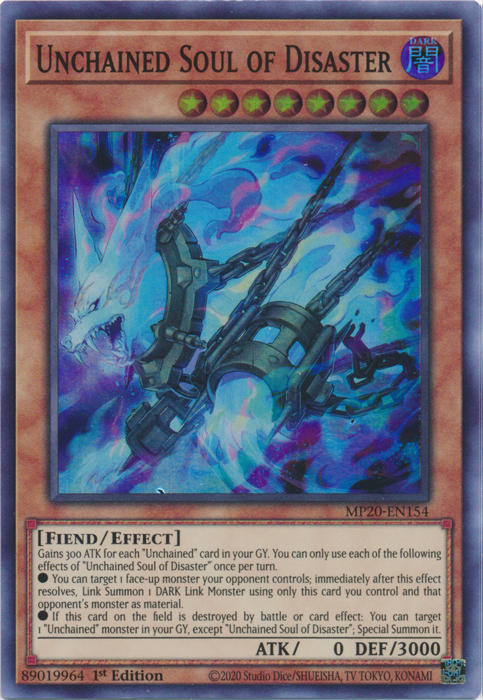 Unchained Soul of Disaster [MP20-EN154] Super Rare | Chromatic Games