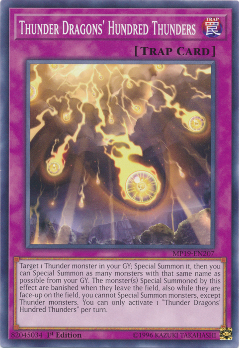 Thunder Dragons' Hundred Thunders [MP19-EN207] Common | Chromatic Games