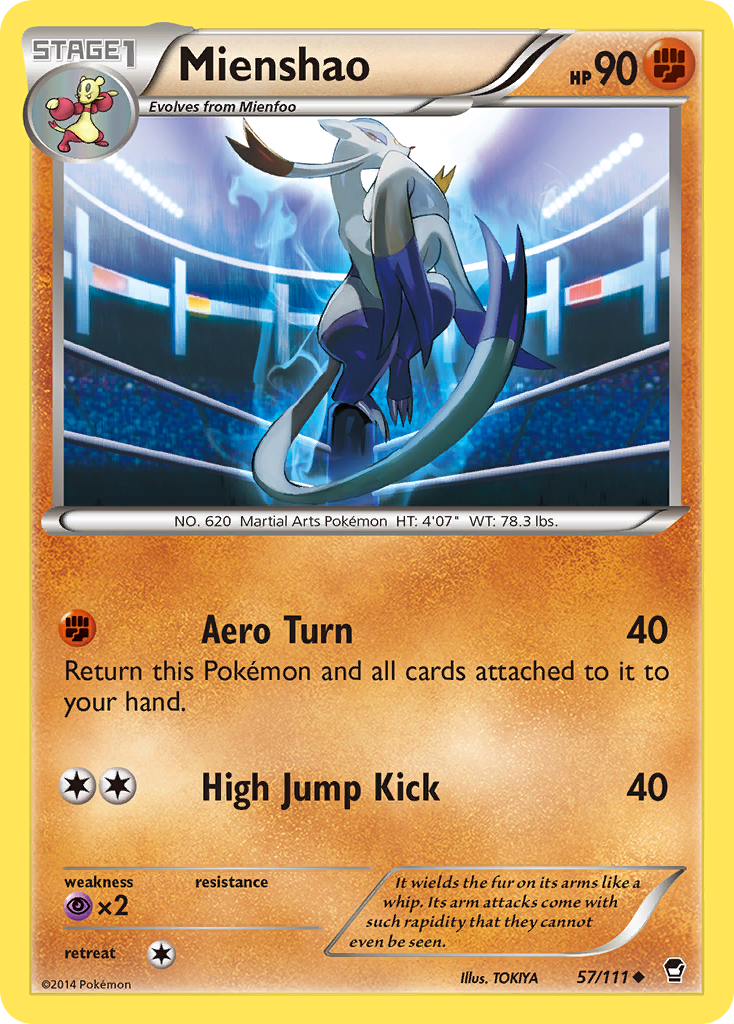 Mienshao (57/111) [XY: Furious Fists] | Chromatic Games