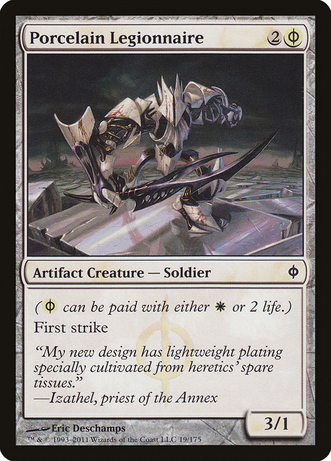 Porcelain Legionnaire 19/175 (New Phyrexia)  | Chromatic Games