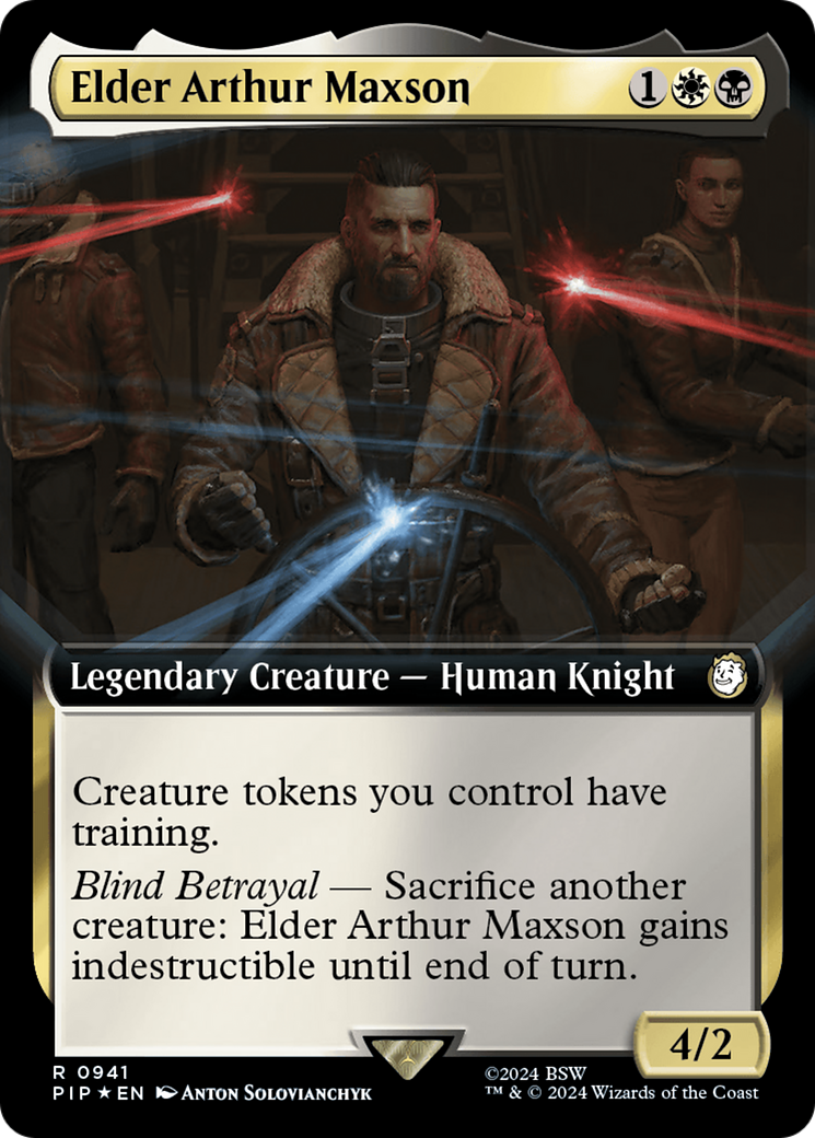 Elder Arthur Maxson (Extended Art) (Surge Foil) [Fallout] | Chromatic Games