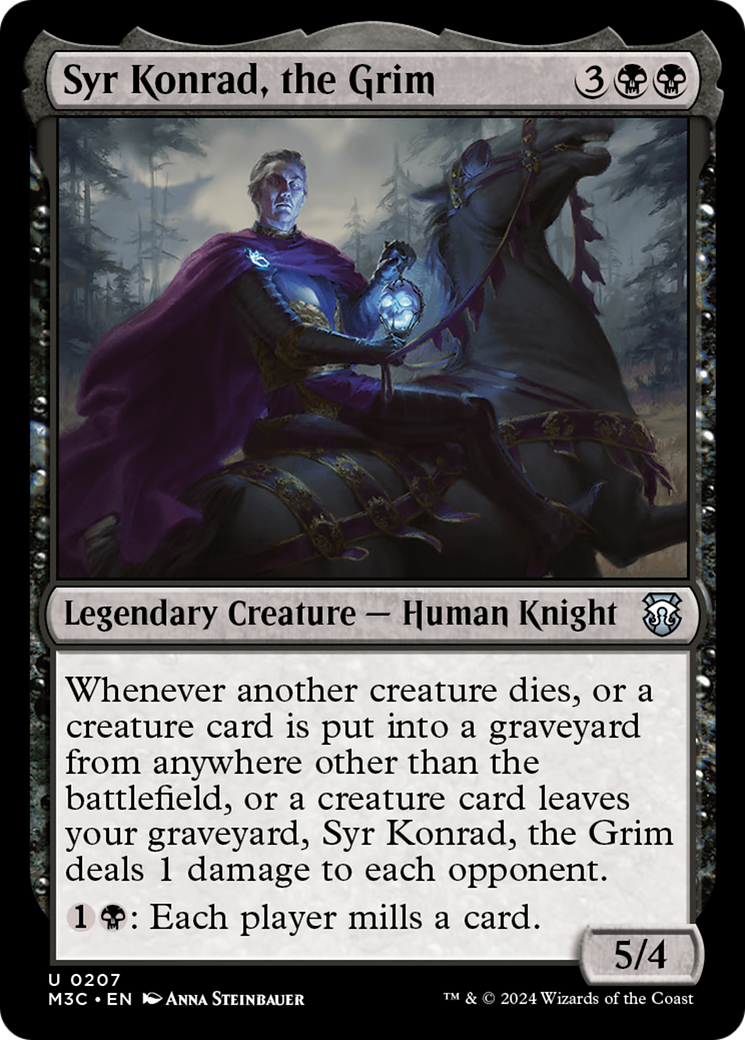 Syr Konrad, the Grim (Ripple Foil) [Modern Horizons 3 Commander] | Chromatic Games