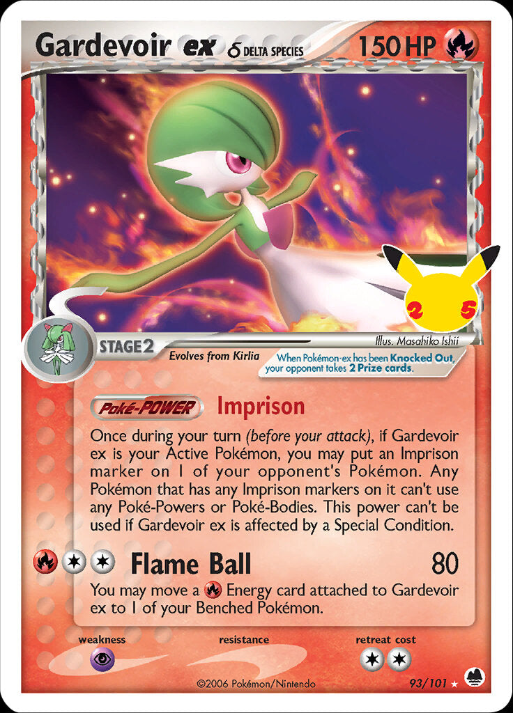 Gardevoir ex (93/101) (Delta Species) [Celebrations: 25th Anniversary - Classic Collection] | Chromatic Games