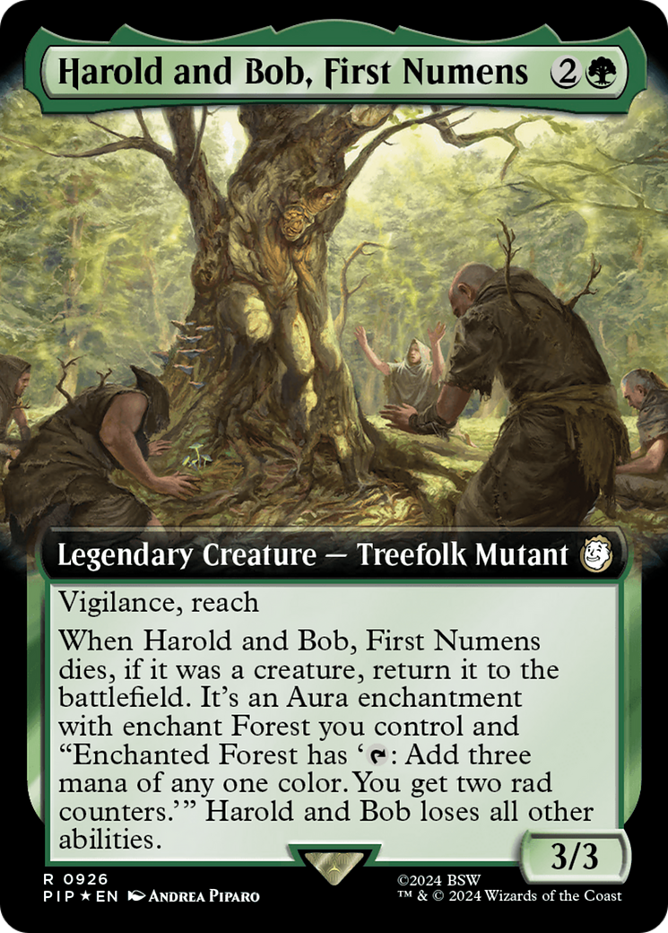 Harold and Bob, First Numens (Extended Art) (Surge Foil) [Fallout] | Chromatic Games