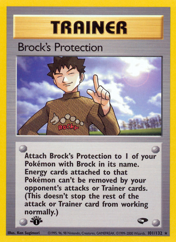 Brock's Protection (101/132) [Gym Challenge 1st Edition] | Chromatic Games