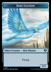 Treasure // Bird Illusion Double-Sided Token [Commander Masters Tokens] | Chromatic Games