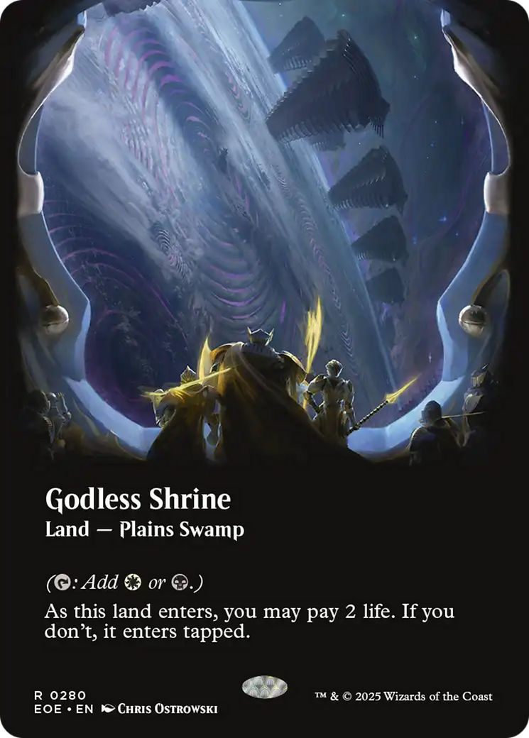 Godless Shrine (Borderless) [Edge of Eternities] | Chromatic Games