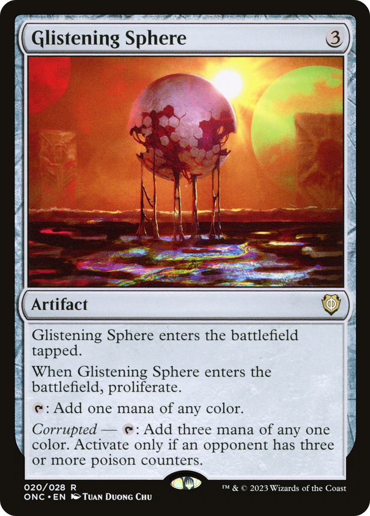 Glistening Sphere [Phyrexia: All Will Be One Commander] | Chromatic Games