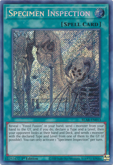 Specimen Inspection [BLAR-EN013] Secret Rare | Chromatic Games
