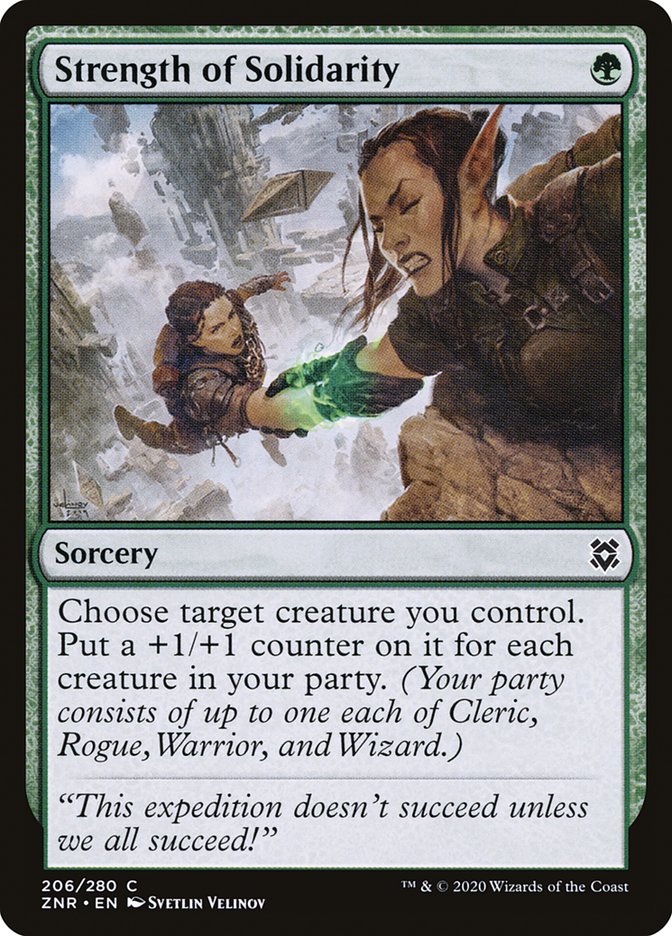Strength of Solidarity 206/280 (Zendikar Rising)  - Foil | Chromatic Games