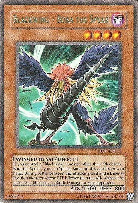 Blackwing - Bora the Spear (Green) [DL09-EN011] Rare | Chromatic Games