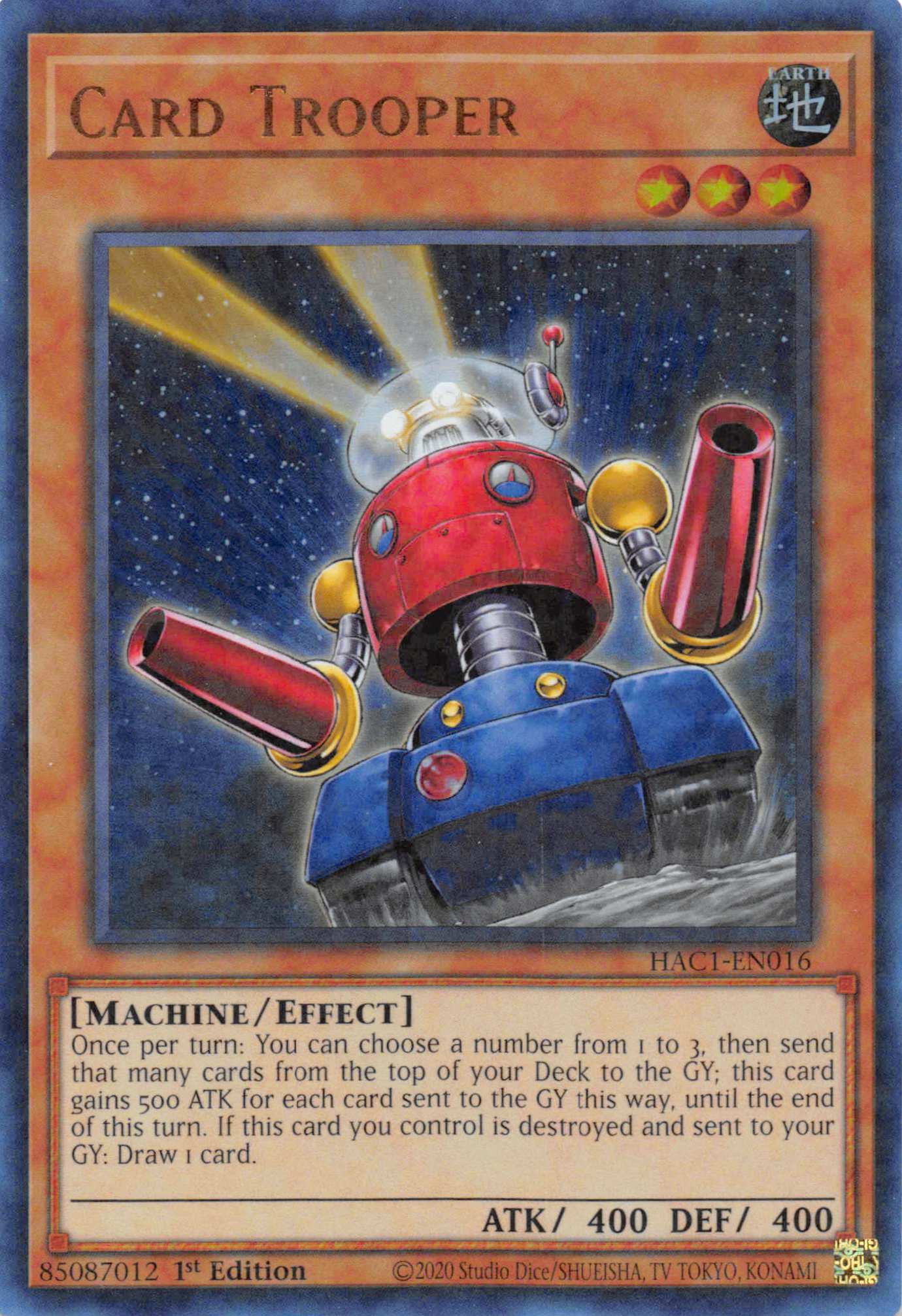 Card Trooper (Duel Terminal) [HAC1-EN016] Parallel Rare | Chromatic Games