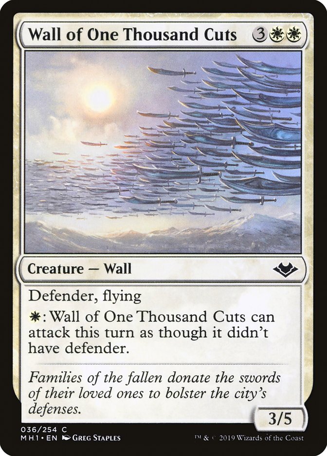 Wall of One Thousand Cuts [Modern Horizons] | Chromatic Games