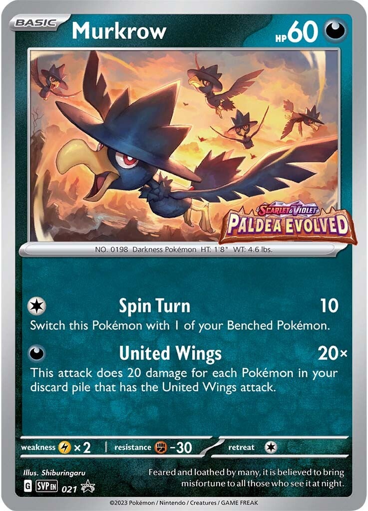 Murkrow (021) [Scarlet & Violet: Black Star Promos] | Chromatic Games