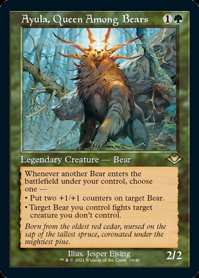 Ayula, Queen Among Bears (Retro Foil Etched) [Modern Horizons] | Chromatic Games