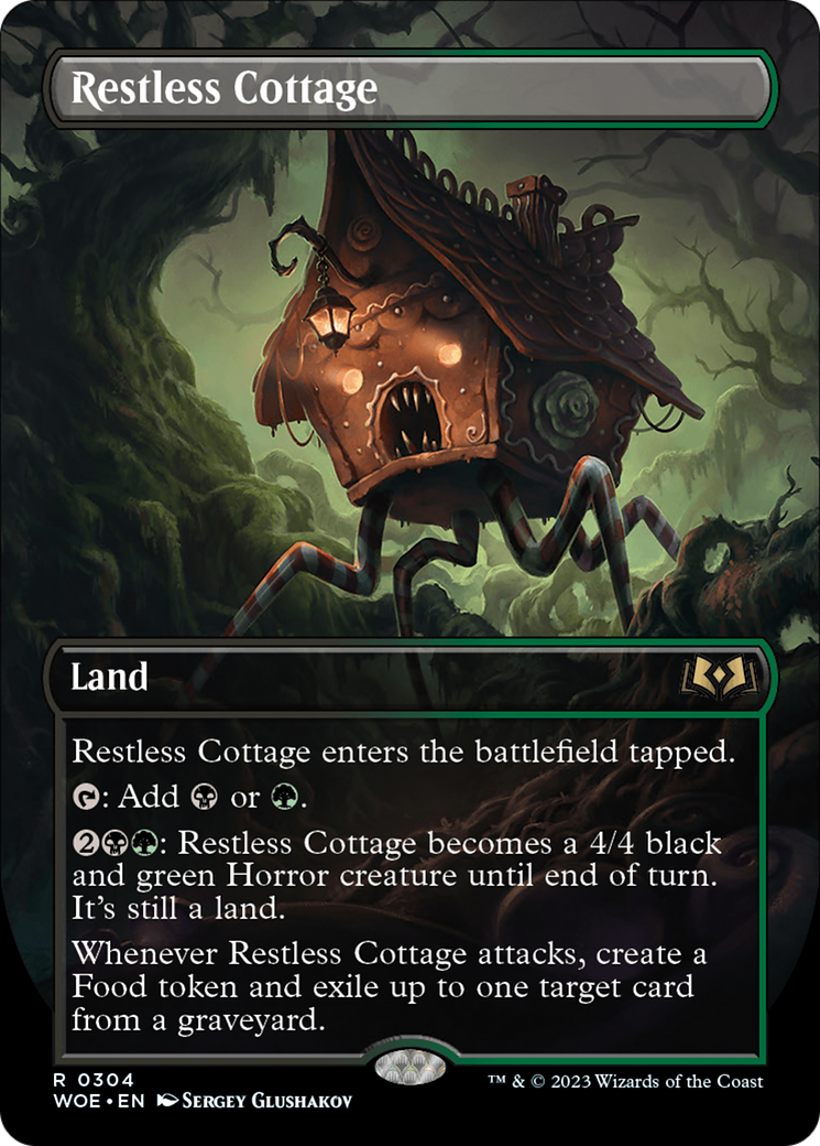 Restless Cottage (Borderless Alternate Art) [Wilds of Eldraine] | Chromatic Games