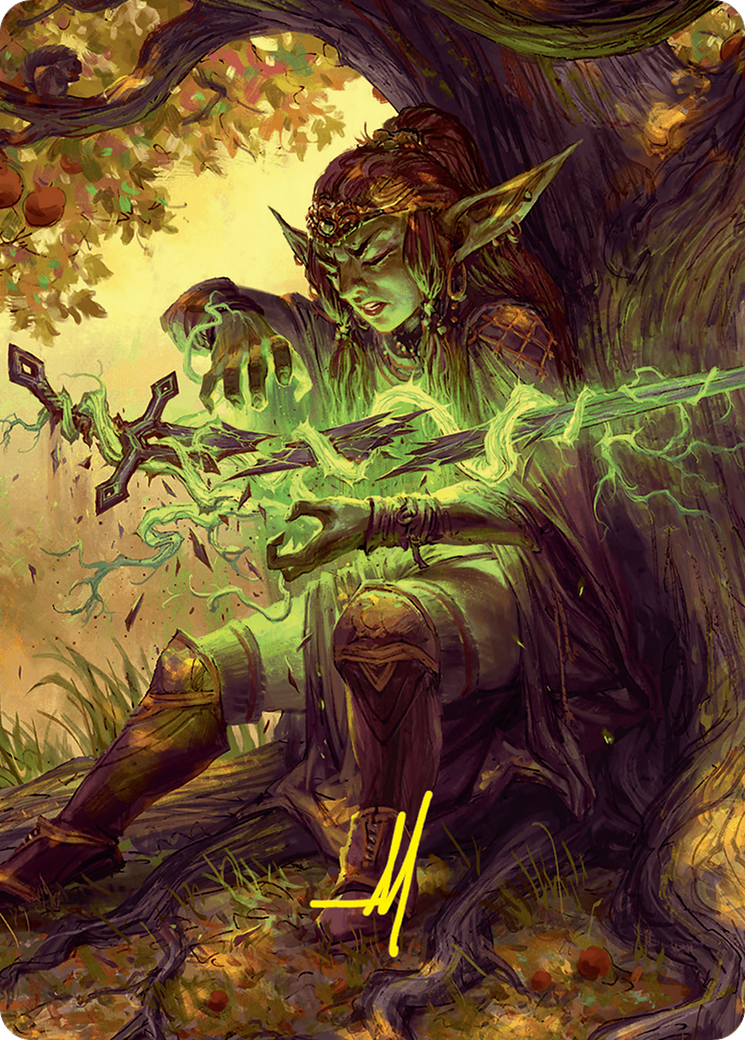 Reclamation Sage Art Card (45/54) (Gold-Stamped Signature) [Foundations Art Series] | Chromatic Games