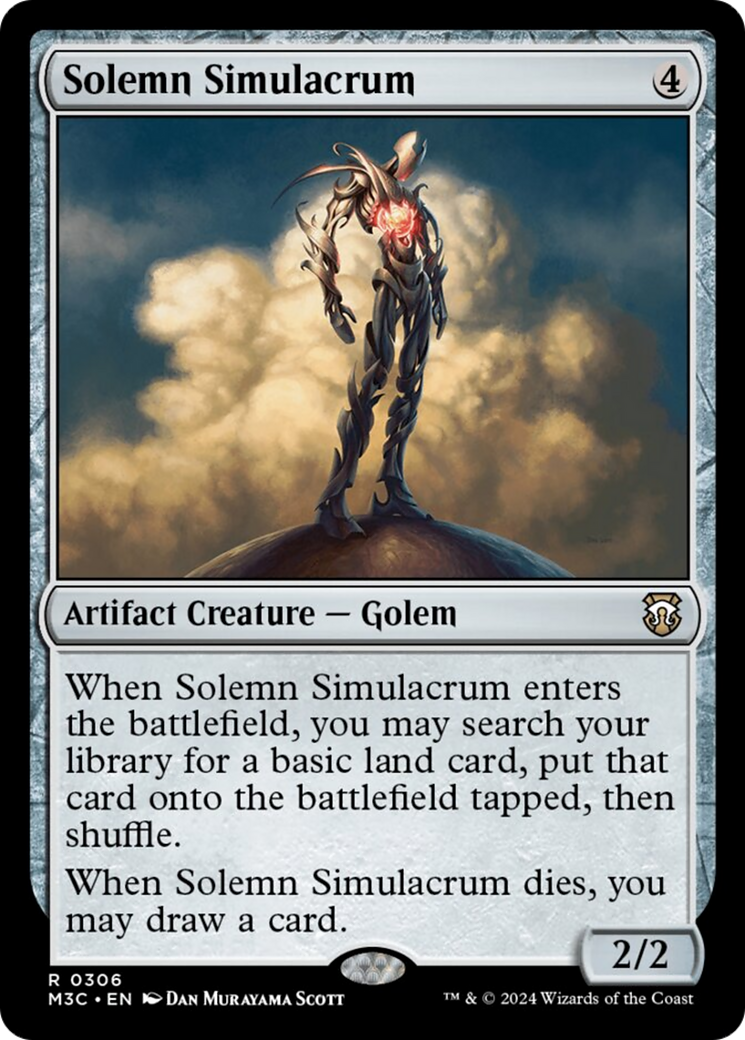 Solemn Simulacrum (Ripple Foil) [Modern Horizons 3 Commander] | Chromatic Games