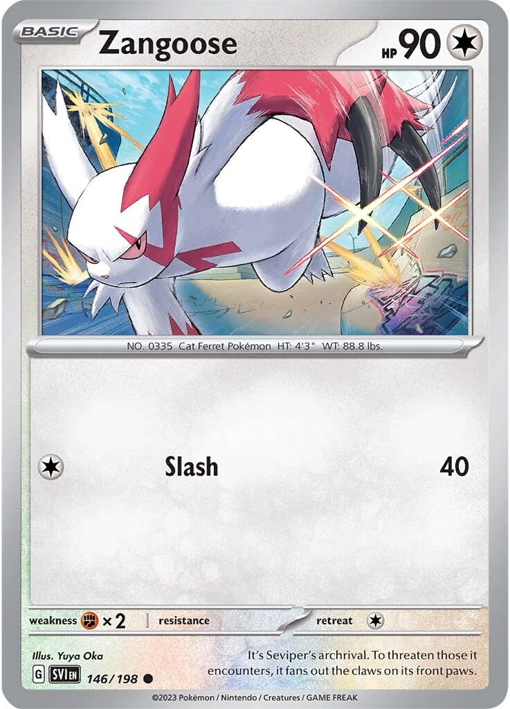 Zangoose (146/198) [Scarlet & Violet: Base Set] | Chromatic Games